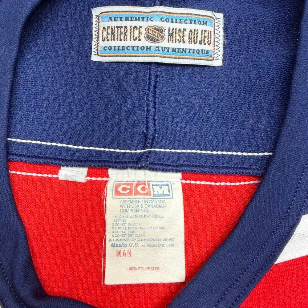 Vintage Florida Panthers CCM Center Ice Authentic Hockey Jersey Red Mens 52